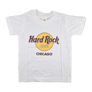 Vintage Hard Rock‎ Cafe Chicago Youth Small Single Stitch T-Shirt Made in USA